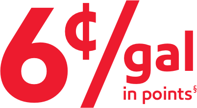 6¢/gallon in points
